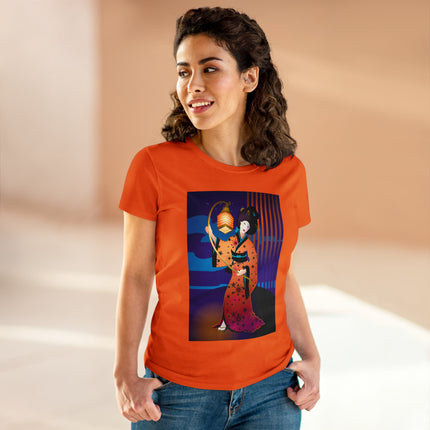 The Enchanting Geisha Women's Midweight Cotton Tee