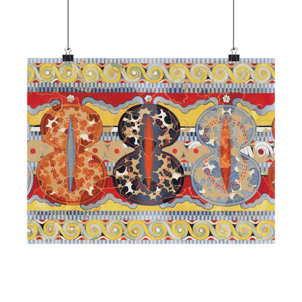 Reproduction of the Shield Frieze by Emile Gilliéron Premium Matte Horizontal Posters
