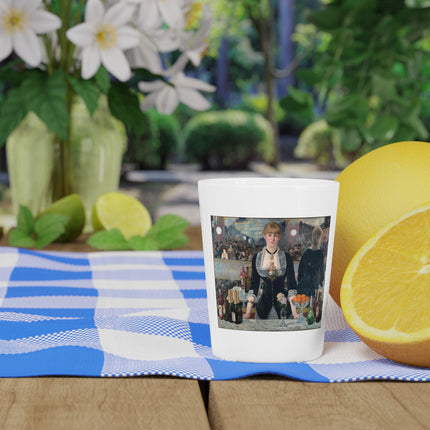 A Bar at the Folies-Bergère by Edouard Manet Ceramic Shot Glass
