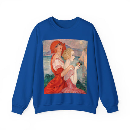 Sur la Route d'Anacapri by Gerda Wegener Heavy Blend™ Crewneck Sweatshirt