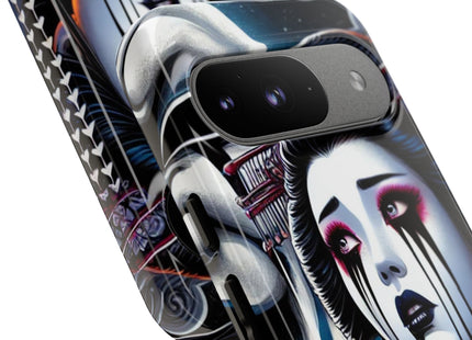 Geisha’s Black Ink Tears Phone Cases