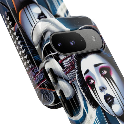 Geisha’s Black Ink Tears Phone Cases