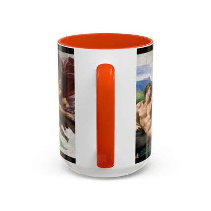 The Creation of Adam by Michelangelo Buonarroti Colorful Mugs (11oz, 15oz)