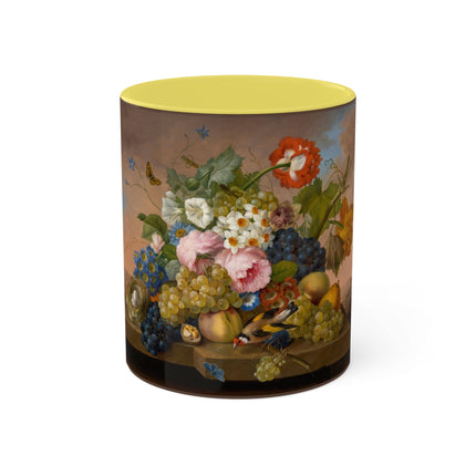 Floral Still Life by Franz Xaver Petter Colorful Mugs, 11oz