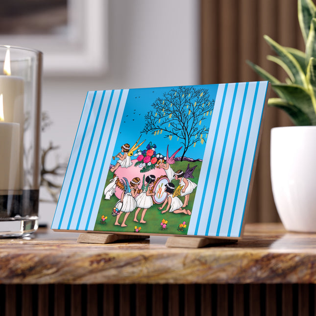 Enchanted Easter Gathering Ceramic Tile
