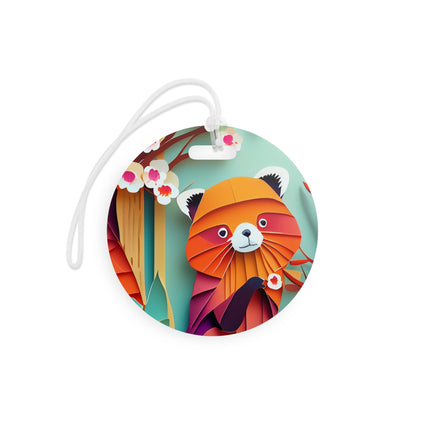 A Playful Red Panda Luggage Tags