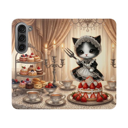 🍓🐱 The Patisserie Kitten Flip Case – Sweet Charm & Storybook Delight
