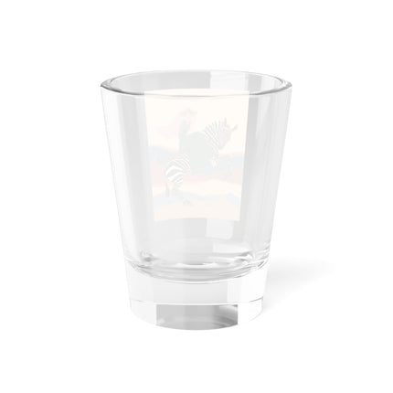 Zebra Rider Shot Glass – Safari Chic & Art Deco Adventure