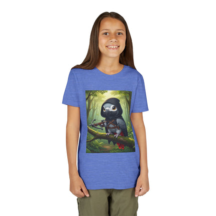 The African Grey Sentinel Youth Short Sleeve Tee