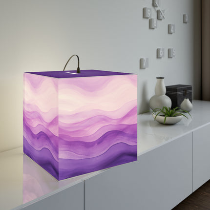 Autumn Serenade in Purple and Lavender Light Cube Lamp