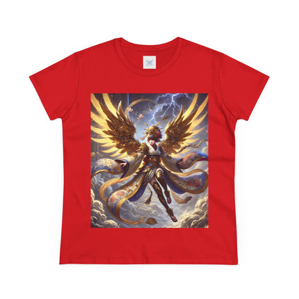 Valkyrie Descending Through Storm Cotton Tee