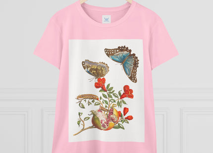 Blue Butterflies and Pomegranate Cotton Tee