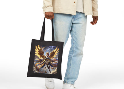 Valkyrie Descending Through Storm Cotton Canvas Tote Bag