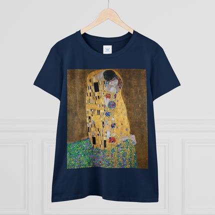 The Kiss by Gustav Klimt Women's Midweight Cotton Tee