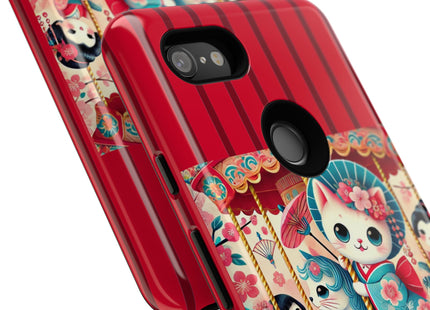 Geisha Kitten's Enchanted Carousel Phone Cases
