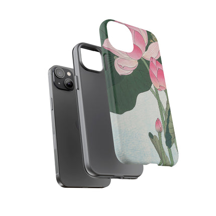 Blooming Lotus Flowers by Ohara Koson Phone Cases