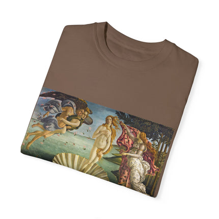 Birth of Venus by Sandro Botticelli Unisex Garment-Dyed T-shirt