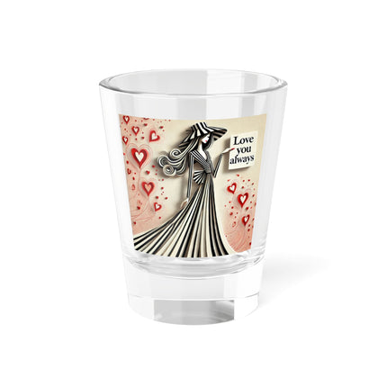 Love You Always Shot Glass, 1.5oz