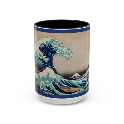 The Great Wave off Kanagawa by Katsushika Hokusai Colorful Mugs (11oz, 15oz)
