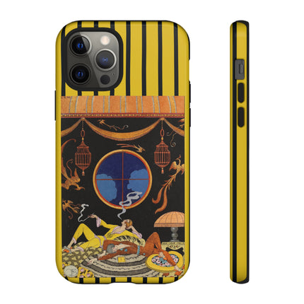 Falbalas et fanfreluches La paresse (Laziness) by George Barbier Phone Cases