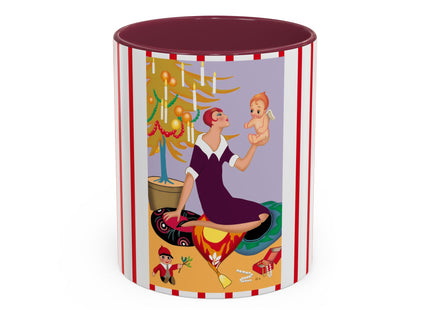 Art Deco Christmas Colorful Mugs (11oz, 15oz)