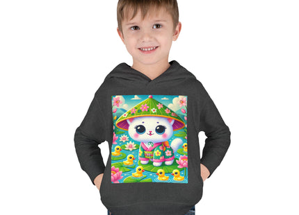 Lily Pond Stroll Toddler Pullover Fleece Hoodie