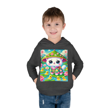 Lily Pond Stroll Toddler Pullover Fleece Hoodie
