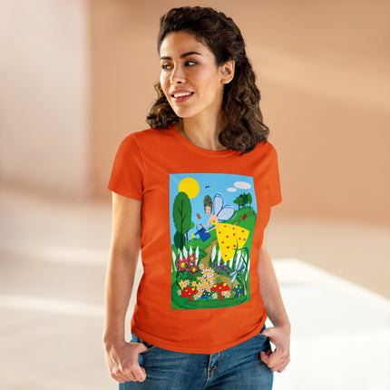Garden Magic Women's Midweight Cotton Tee