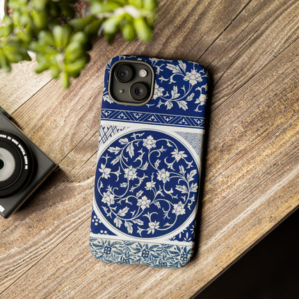 Blue Flower Pattern by Owen Jones Phone Cases