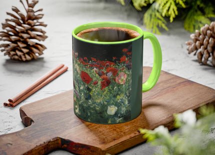 A Study of Poppies for Carnation, Lily, Lily, Rose by John Singer Sargent Colorful Mugs (11oz, 15oz)