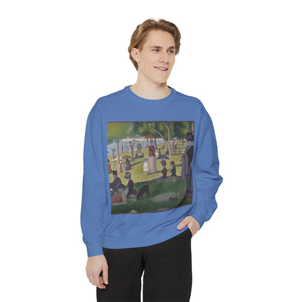 A Sunday on La Grande Jatte by Georges Seurat Unisex Garment-Dyed Sweatshirt