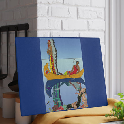 Le long du Missouri by George Glass Cutting Board