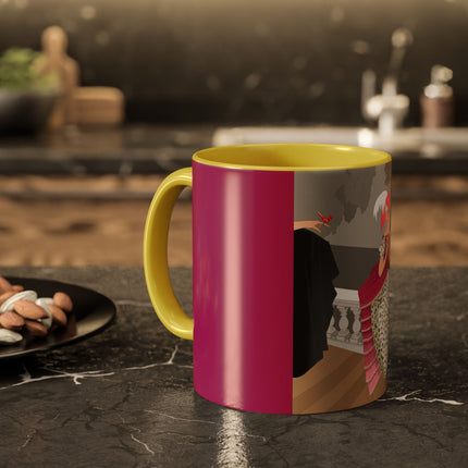 The Red Bird Colorful Mugs – Gentle Storybook Charm & Elegant Whimsy
