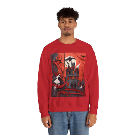 Halloween Night Scene Unisex Heavy Blend™ Crewneck Sweatshirt