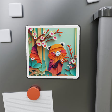 A Playful Red Panda Die-Cut Magnets (5 Sizes)