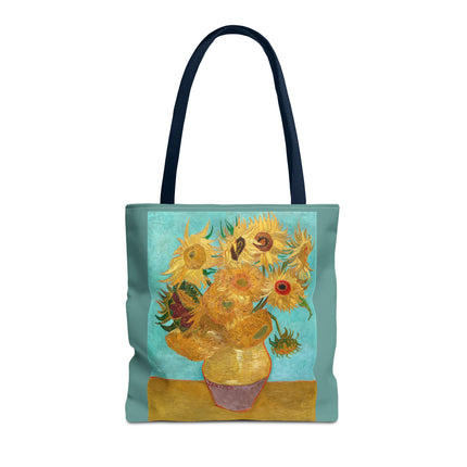 Vase with Twelve Sunflowers by Vincent Van Gogh Tote Bag (AOP)