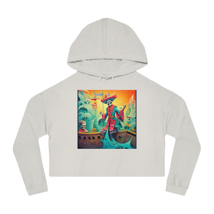Skeleton Crew of the Misty Seas Women’s Cropped Hooded Sweatshirt