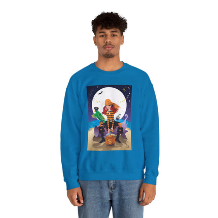 Moonlit Pirate Halloween Unisex Heavy Blend™ Crewneck Sweatshirt