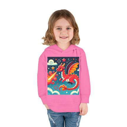 Starry Sky Dragon Toddler Pullover Fleece Hoodie