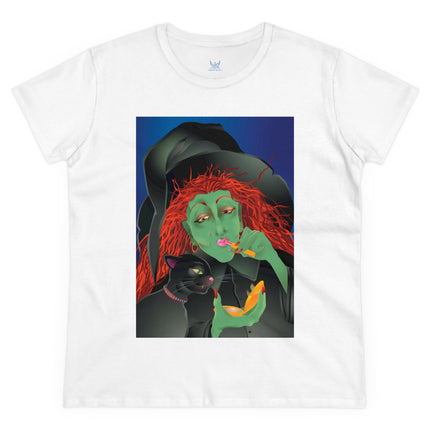 Mirror, Mirror A Witch's Touch Women's Midweight Cotton Tee