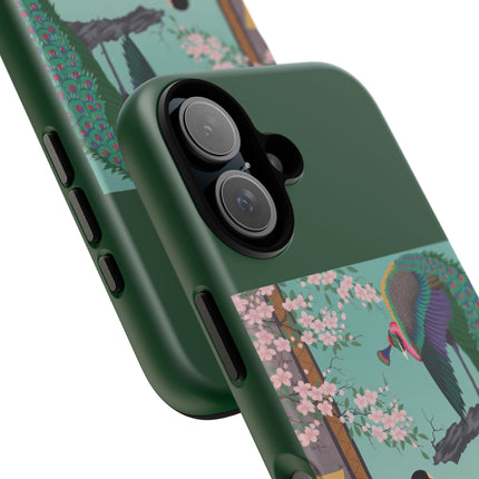 Peacock Garden Phone Case – Japanese Elegance & Timeless Beauty