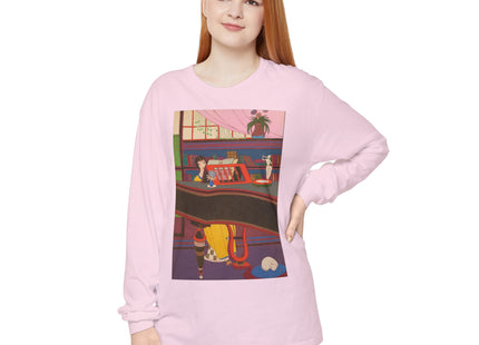La Musique by Charles Martin Garment-dyed Long Sleeve T-Shirt