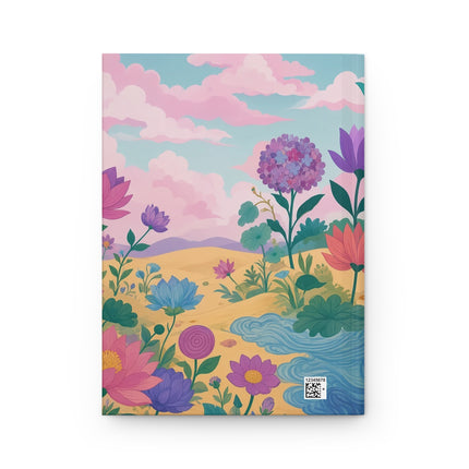 ☂️🌺 The Lady Of The Enchanted Seaside Hardcover Journal – Art Deco Coastal Elegance