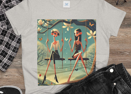 Whispers on the Spring Swing Cotton Tee