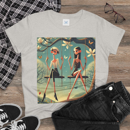 Whispers on the Spring Swing Cotton Tee
