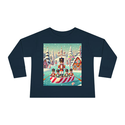 Nutcracker Candy-Striped Adventure Toddler Long Sleeve Tee