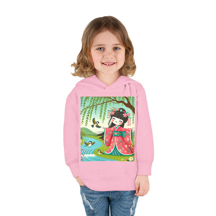 Sparrow Dance Geisha Fairy Toddler Pullover Fleece Hoodie
