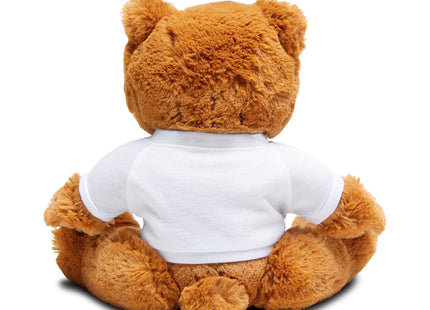 Candy Cane Timekeeper Bunny Teddy Bear with T-Shirt
