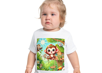 Monkey Treehouse Adventure Baby Short Sleeve T-Shirt