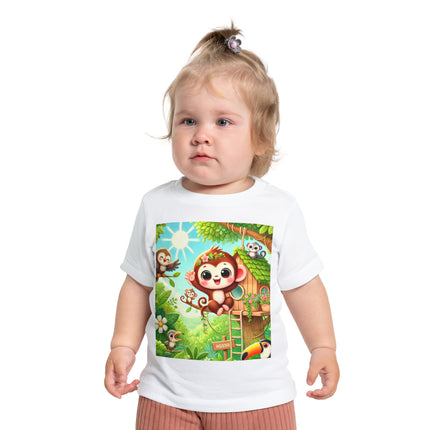 Monkey Treehouse Adventure Baby T-Shirt – Playful Jungle Fun & Everyday Comfort
